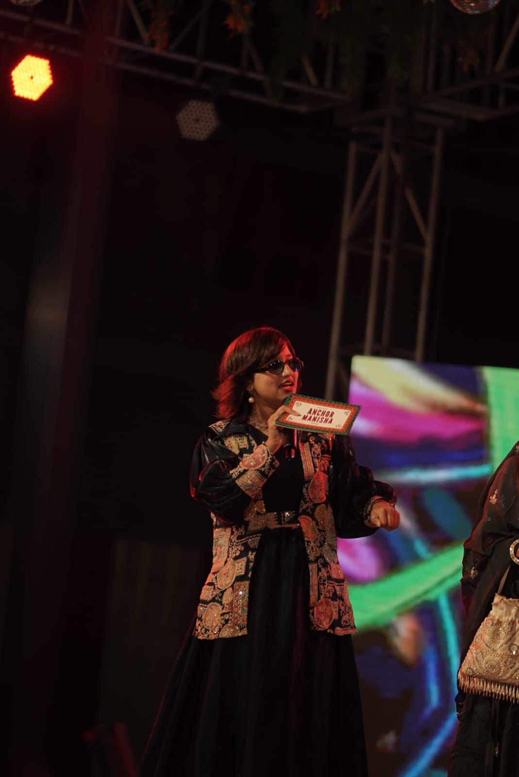 Anchor Manisha hosting a Private Party Celebration